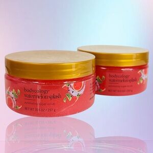 Bodycology Watermelon Splash Body Exfoliating Sugar Scrub 10.5 oz 2-pack